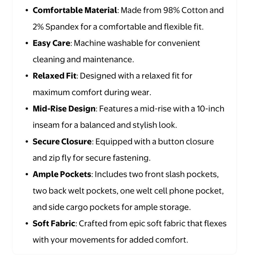 Wrangler Cargo Shorts Mens 44 Relaxed Fit Cotton Gray Outdoors Trail Casual NEW - Picture 10 of 16